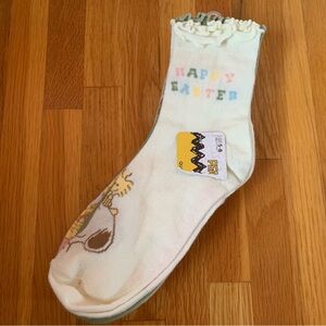 5 Pack Pastel Socks Ruffle Hem Socks Peanuts Easter Socks Holiday Socks